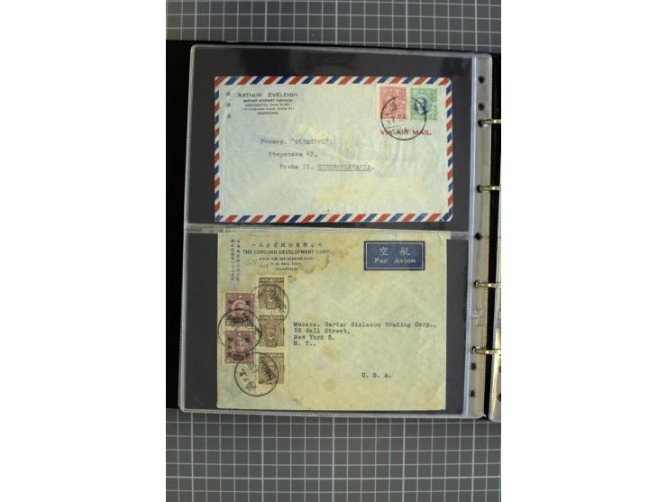 1900/48 (ca.), Partie Briefe und Karten, dabei Reco, Luftpost, Bahnpost etc.