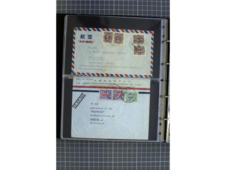 1900/48 (ca.), Partie Briefe und Karten, dabei Reco, Luftpost, Bahnpost etc.