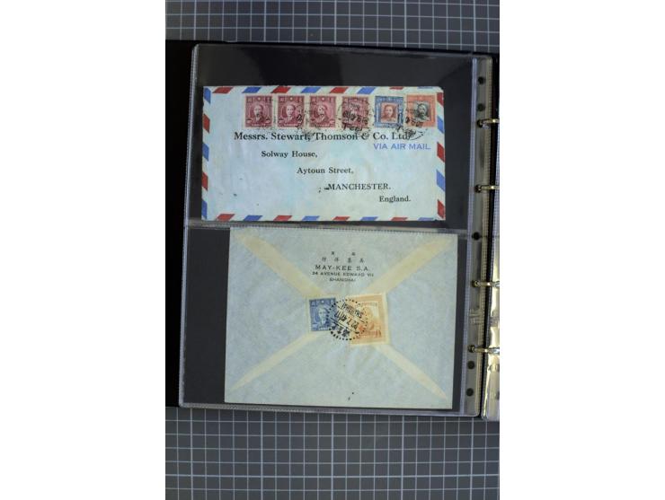 1900/48 (ca.), Partie Briefe und Karten, dabei Reco, Luftpost, Bahnpost etc.