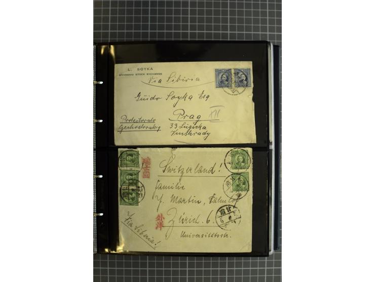 1900/48 (ca.), Partie Briefe und Karten, dabei Reco, Luftpost, Bahnpost etc.
