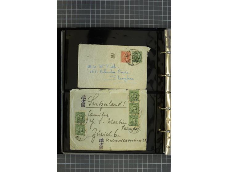 1900/48 (ca.), Partie Briefe und Karten, dabei Reco, Luftpost, Bahnpost etc.
