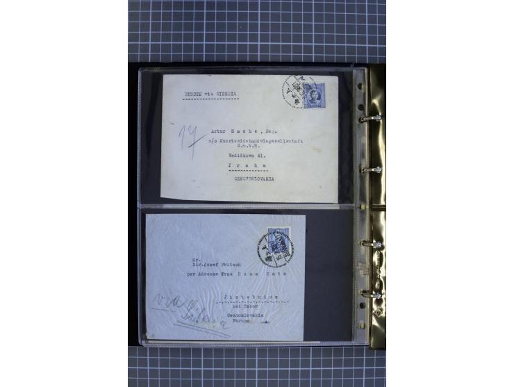 1900/48 (ca.), Partie Briefe und Karten, dabei Reco, Luftpost, Bahnpost etc.