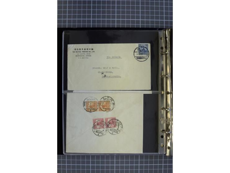 1900/48 (ca.), Partie Briefe und Karten, dabei Reco, Luftpost, Bahnpost etc.