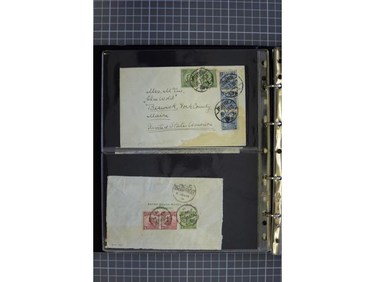 1900/48 (ca.), Partie Briefe und Karten, dabei Reco, Luftpost, Bahnpost etc.