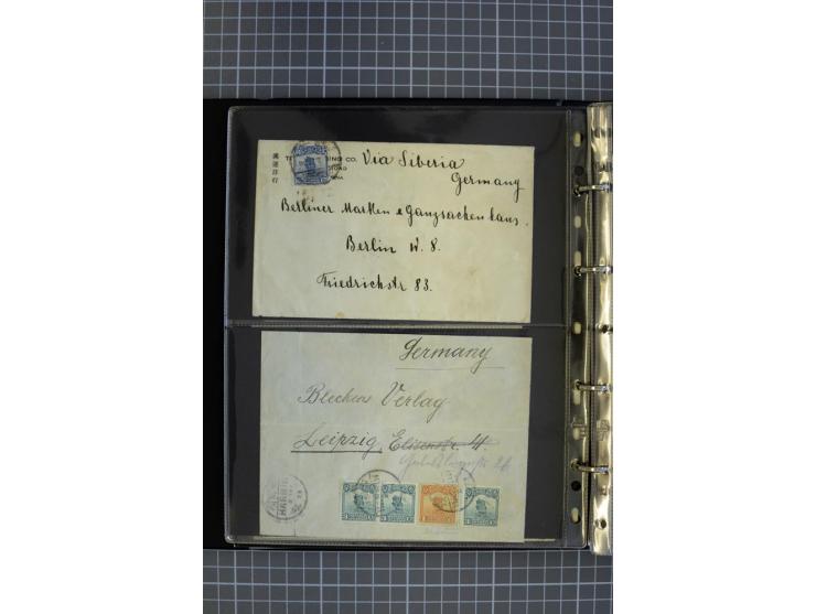 1900/48 (ca.), Partie Briefe und Karten, dabei Reco, Luftpost, Bahnpost etc.