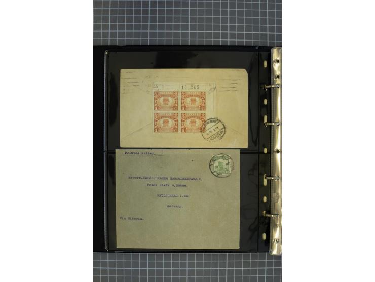 1900/48 (ca.), Partie Briefe und Karten, dabei Reco, Luftpost, Bahnpost etc.