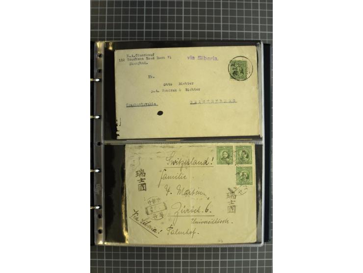 1900/48 (ca.), Partie Briefe und Karten, dabei Reco, Luftpost, Bahnpost etc.