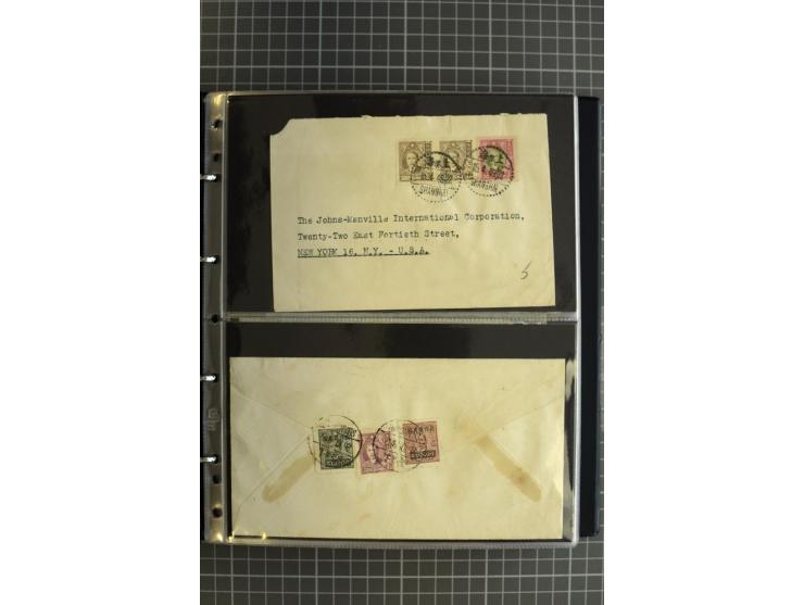 1900/48 (ca.), Partie Briefe und Karten, dabei Reco, Luftpost, Bahnpost etc.