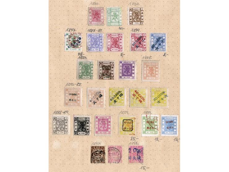 SHANGHAI LOCAL POST: 1866/93, ungebrauchte und gestempelte Sammlung inkl. Porto mit diversen besseren Marken, meist gute Erha