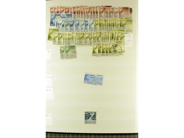 1875/1980, postfrische und gestempelte Partie in 9 Alben, meist moderne Ausgaben