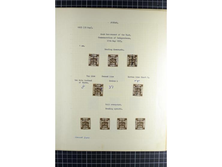 1920/25, postfrische, ungebrauchte und etwas gestempelte, stark spezialisierte Sammlung, incl. Porto, dabei Einheiten, Aufdru