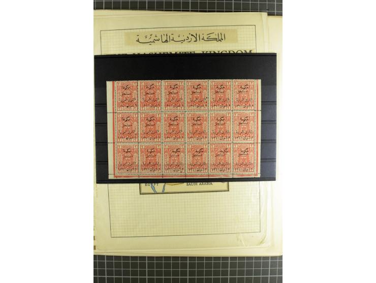 1920/25, postfrische, ungebrauchte und etwas gestempelte, stark spezialisierte Sammlung, incl. Porto, dabei Einheiten, Aufdru