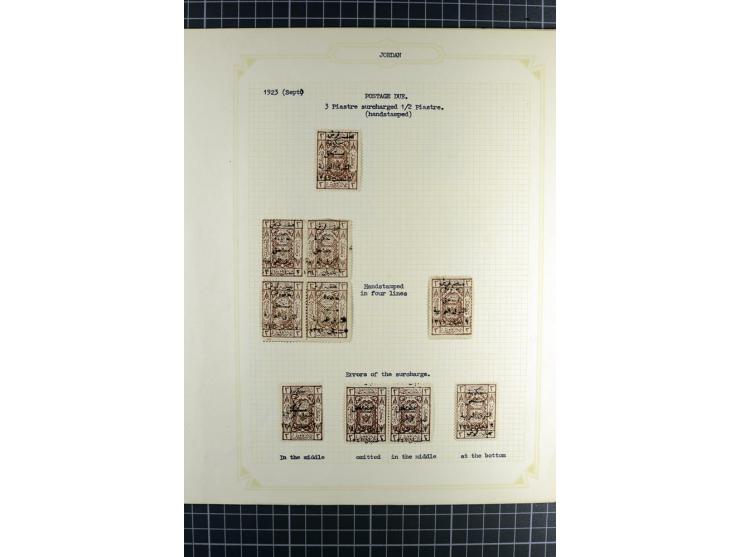 1920/25, postfrische, ungebrauchte und etwas gestempelte, stark spezialisierte Sammlung, incl. Porto, dabei Einheiten, Aufdru
