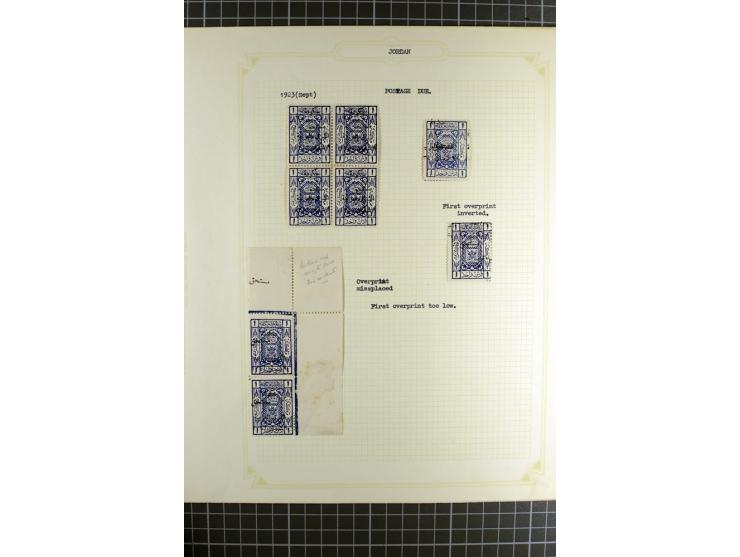 1920/25, postfrische, ungebrauchte und etwas gestempelte, stark spezialisierte Sammlung, incl. Porto, dabei Einheiten, Aufdru
