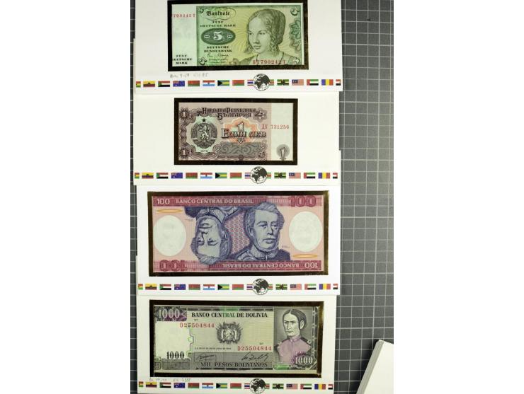 1875/1980, interessante Partie mit Tütenware, Ganzsachen, Numisbriefen und Banknoten