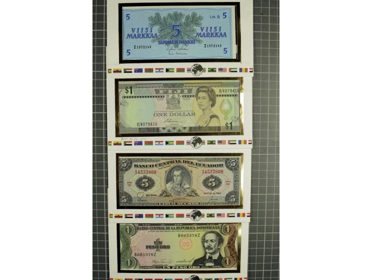 1875/1980, interessante Partie mit Tütenware, Ganzsachen, Numisbriefen und Banknoten