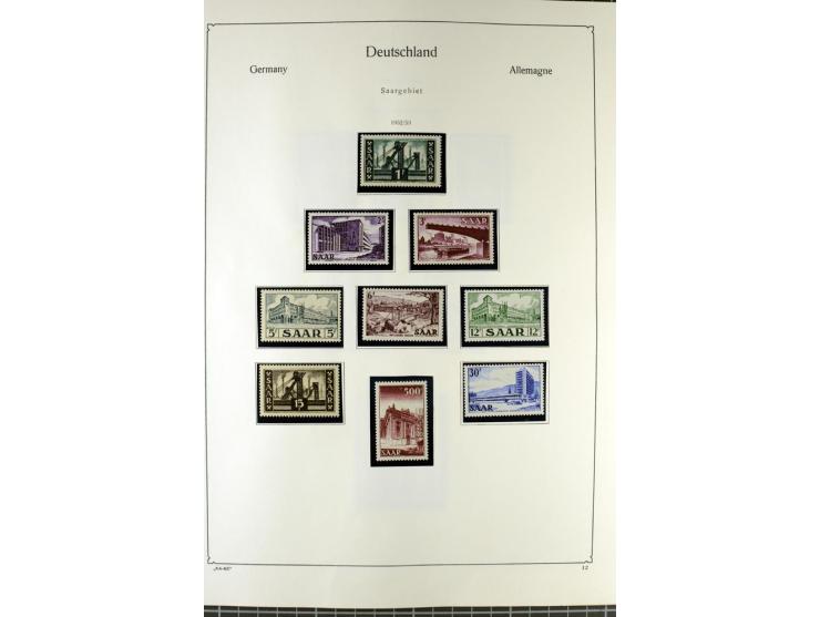 1919/2000, postfrischer, ungebrauchter und gestempelter Posten mit Sammlungen Dt. Reich, Französische Zone, Neusaar, Bund, Be