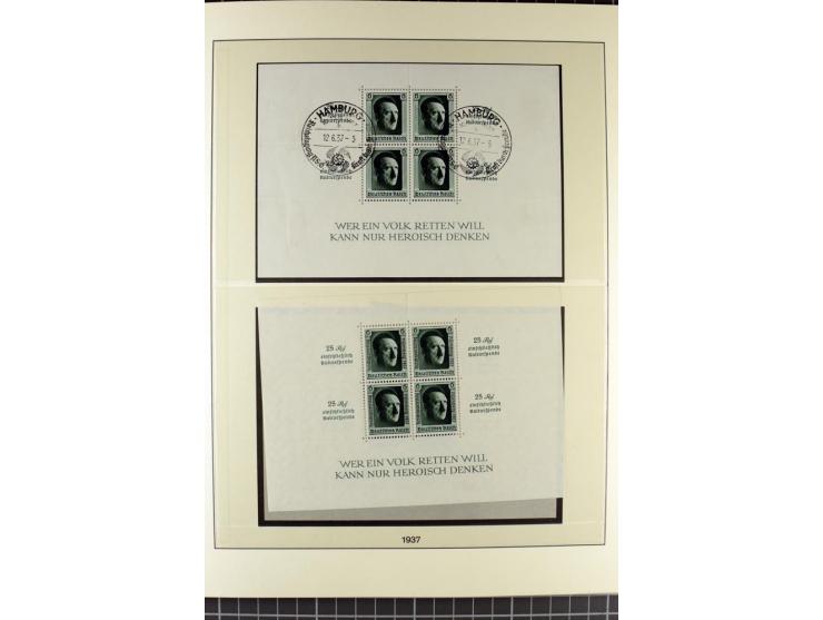 1919/2000, postfrischer, ungebrauchter und gestempelter Posten mit Sammlungen Dt. Reich, Französische Zone, Neusaar, Bund, Be