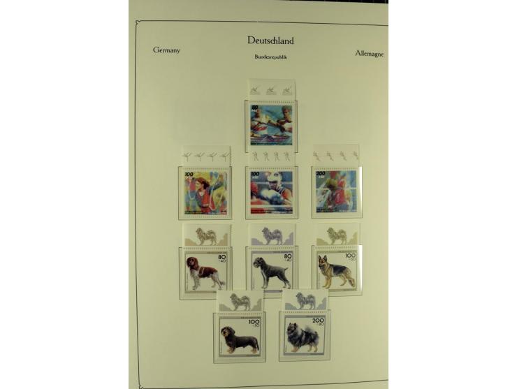 1919/2000, postfrischer, ungebrauchter und gestempelter Posten mit Sammlungen Dt. Reich, Französische Zone, Neusaar, Bund, Be
