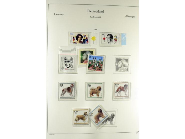 1919/2000, postfrischer, ungebrauchter und gestempelter Posten mit Sammlungen Dt. Reich, Französische Zone, Neusaar, Bund, Be