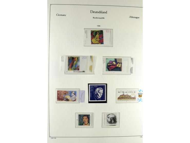 1919/2000, postfrischer, ungebrauchter und gestempelter Posten mit Sammlungen Dt. Reich, Französische Zone, Neusaar, Bund, Be