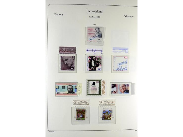 1919/2000, postfrischer, ungebrauchter und gestempelter Posten mit Sammlungen Dt. Reich, Französische Zone, Neusaar, Bund, Be