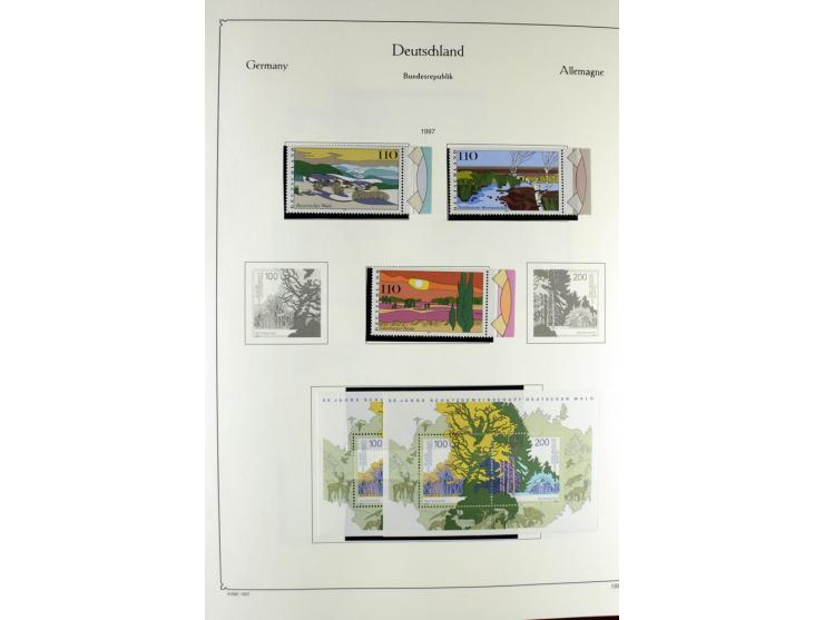 1919/2000, postfrischer, ungebrauchter und gestempelter Posten mit Sammlungen Dt. Reich, Französische Zone, Neusaar, Bund, Be