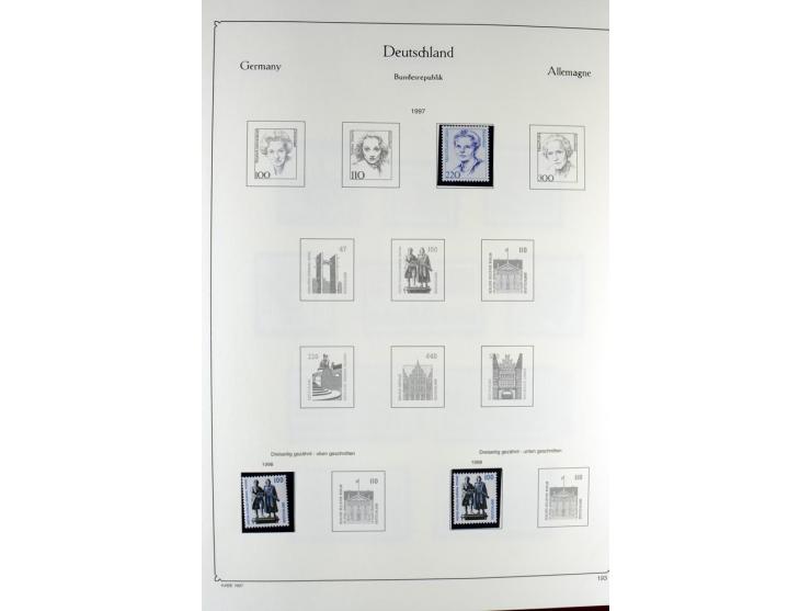 1919/2000, postfrischer, ungebrauchter und gestempelter Posten mit Sammlungen Dt. Reich, Französische Zone, Neusaar, Bund, Be