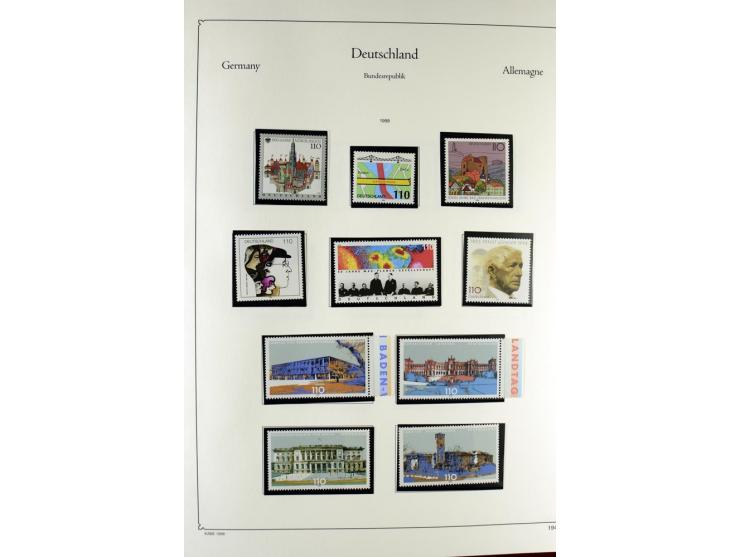 1919/2000, postfrischer, ungebrauchter und gestempelter Posten mit Sammlungen Dt. Reich, Französische Zone, Neusaar, Bund, Be