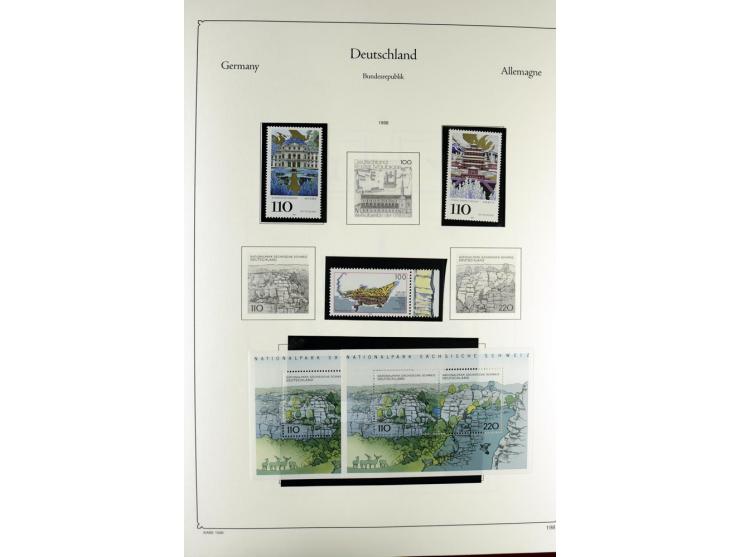 1919/2000, postfrischer, ungebrauchter und gestempelter Posten mit Sammlungen Dt. Reich, Französische Zone, Neusaar, Bund, Be
