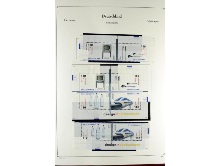 1919/2000, postfrischer, ungebrauchter und gestempelter Posten mit Sammlungen Dt. Reich, Französische Zone, Neusaar, Bund, Be