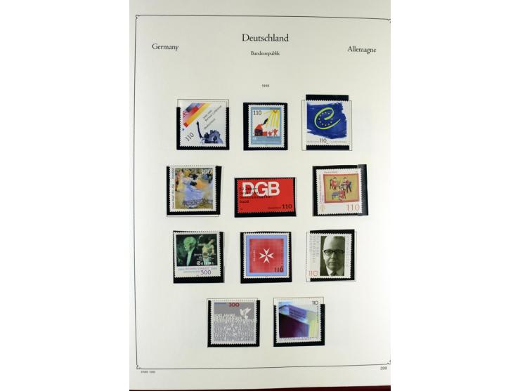 1919/2000, postfrischer, ungebrauchter und gestempelter Posten mit Sammlungen Dt. Reich, Französische Zone, Neusaar, Bund, Be