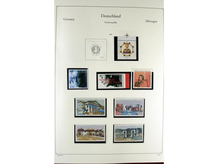 1919/2000, postfrischer, ungebrauchter und gestempelter Posten mit Sammlungen Dt. Reich, Französische Zone, Neusaar, Bund, Be