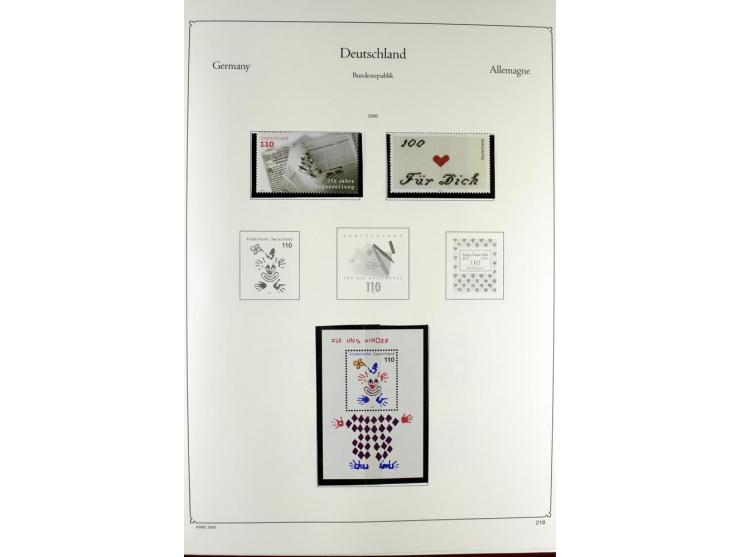1919/2000, postfrischer, ungebrauchter und gestempelter Posten mit Sammlungen Dt. Reich, Französische Zone, Neusaar, Bund, Be