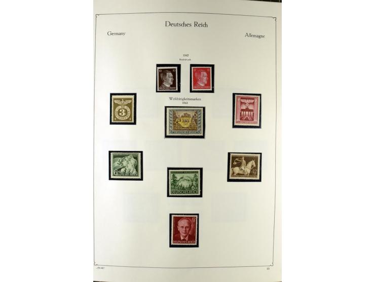 1919/2000, postfrischer, ungebrauchter und gestempelter Posten mit Sammlungen Dt. Reich, Französische Zone, Neusaar, Bund, Be