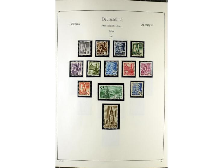 1919/2000, postfrischer, ungebrauchter und gestempelter Posten mit Sammlungen Dt. Reich, Französische Zone, Neusaar, Bund, Be