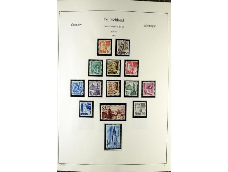 1919/2000, postfrischer, ungebrauchter und gestempelter Posten mit Sammlungen Dt. Reich, Französische Zone, Neusaar, Bund, Be