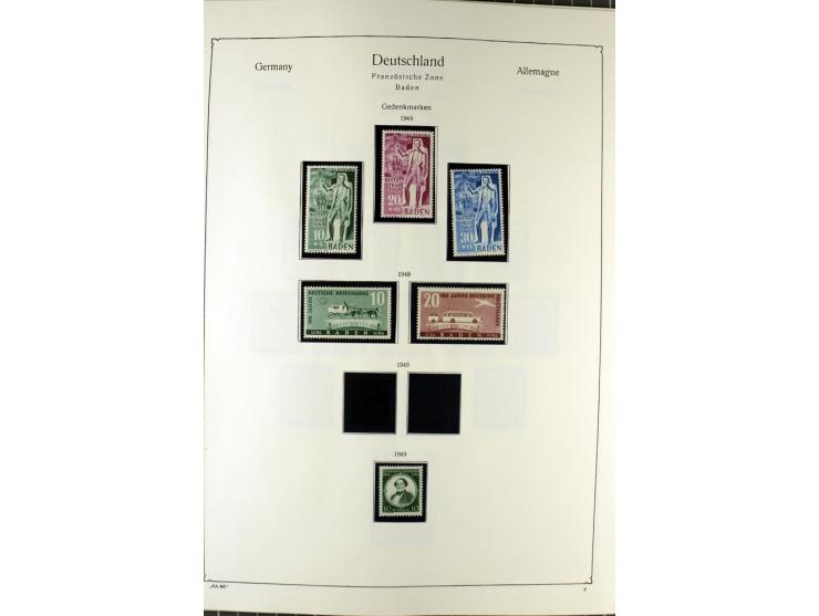 1919/2000, postfrischer, ungebrauchter und gestempelter Posten mit Sammlungen Dt. Reich, Französische Zone, Neusaar, Bund, Be