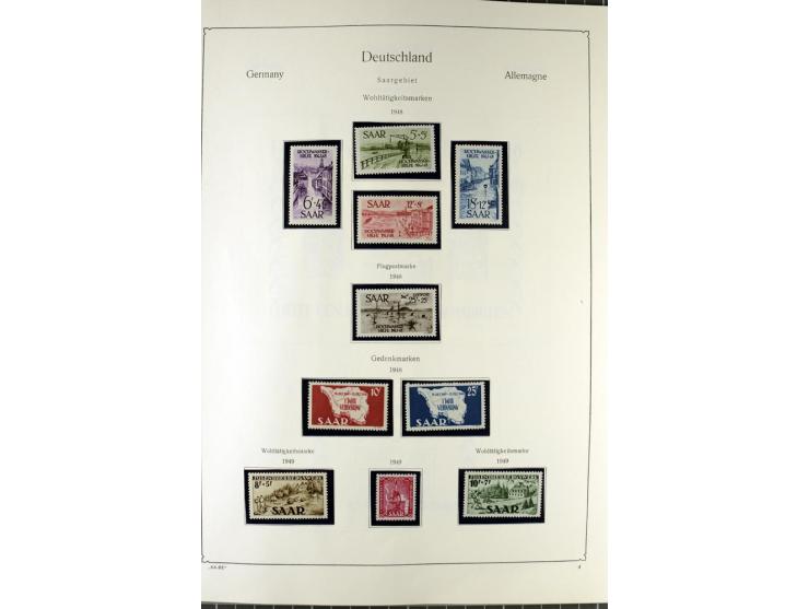 1919/2000, postfrischer, ungebrauchter und gestempelter Posten mit Sammlungen Dt. Reich, Französische Zone, Neusaar, Bund, Be