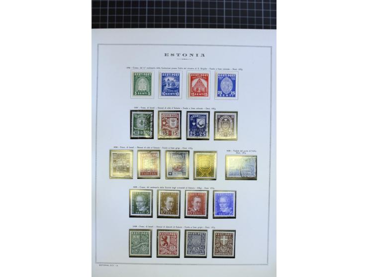1918/40, ungebrauchte/postfrische und gestempelte Sammlung, dabei Estland mit provisorischen Stempeln, außerdem Mi.-Nr. 46-47