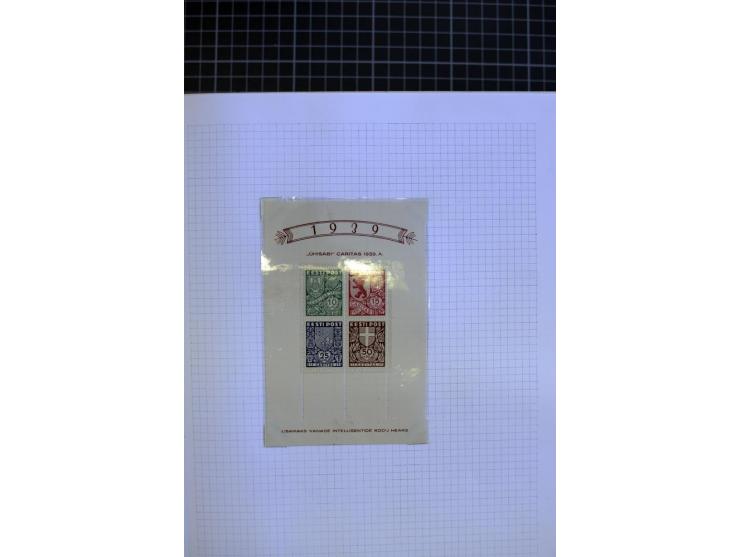 1918/40, ungebrauchte/postfrische und gestempelte Sammlung, dabei Estland mit provisorischen Stempeln, außerdem Mi.-Nr. 46-47