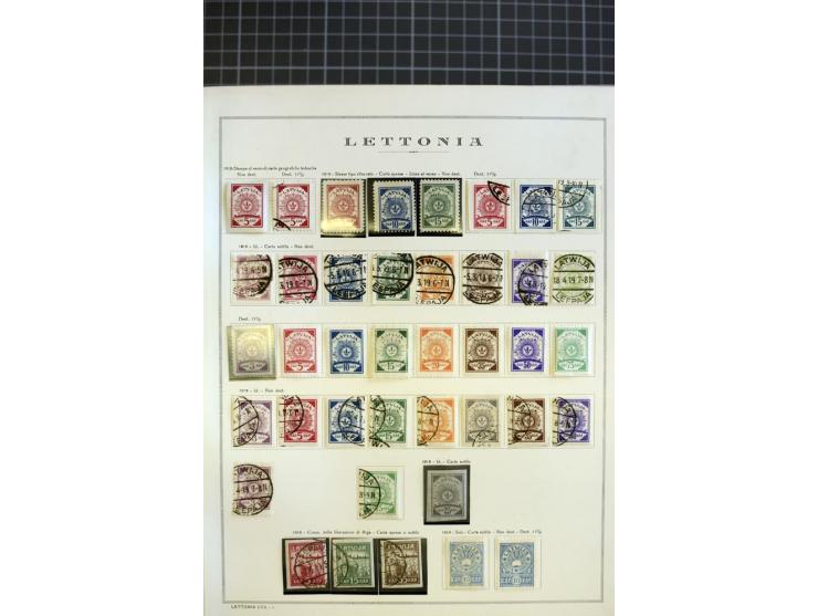 1918/40, ungebrauchte/postfrische und gestempelte Sammlung, dabei Estland mit provisorischen Stempeln, außerdem Mi.-Nr. 46-47