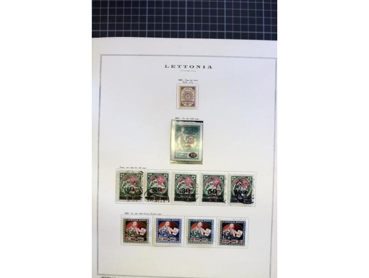 1918/40, ungebrauchte/postfrische und gestempelte Sammlung, dabei Estland mit provisorischen Stempeln, außerdem Mi.-Nr. 46-47