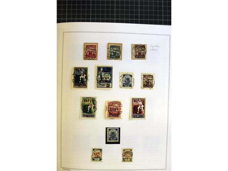 1918/40, ungebrauchte/postfrische und gestempelte Sammlung, dabei Estland mit provisorischen Stempeln, außerdem Mi.-Nr. 46-47