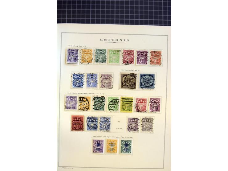 1918/40, ungebrauchte/postfrische und gestempelte Sammlung, dabei Estland mit provisorischen Stempeln, außerdem Mi.-Nr. 46-47