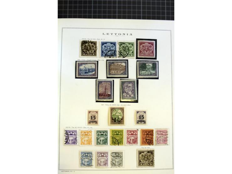 1918/40, ungebrauchte/postfrische und gestempelte Sammlung, dabei Estland mit provisorischen Stempeln, außerdem Mi.-Nr. 46-47