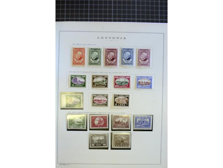 1918/40, ungebrauchte/postfrische und gestempelte Sammlung, dabei Estland mit provisorischen Stempeln, außerdem Mi.-Nr. 46-47