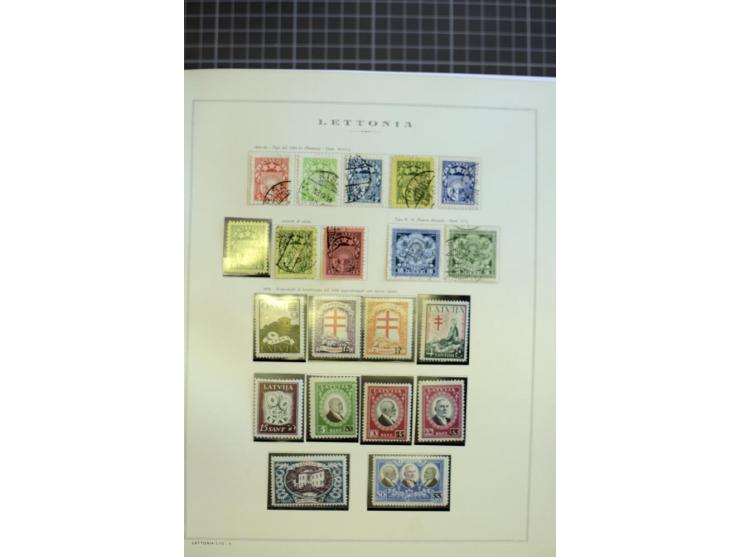1918/40, ungebrauchte/postfrische und gestempelte Sammlung, dabei Estland mit provisorischen Stempeln, außerdem Mi.-Nr. 46-47
