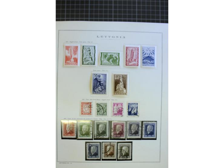 1918/40, ungebrauchte/postfrische und gestempelte Sammlung, dabei Estland mit provisorischen Stempeln, außerdem Mi.-Nr. 46-47