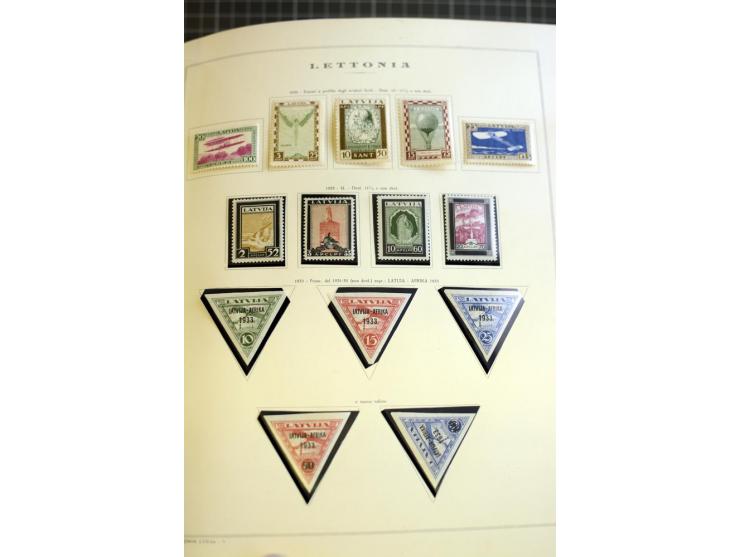 1918/40, ungebrauchte/postfrische und gestempelte Sammlung, dabei Estland mit provisorischen Stempeln, außerdem Mi.-Nr. 46-47